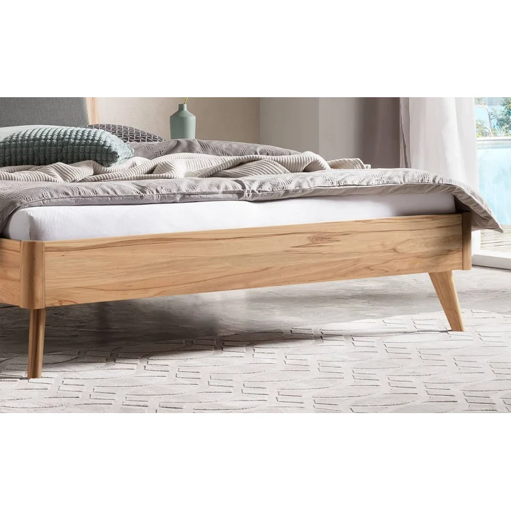 Hasena Massivholzbett Mareto Wildbuche gepolstert 140x200 cm, Komforthöhe 25 cm – Lounge – Bild 4