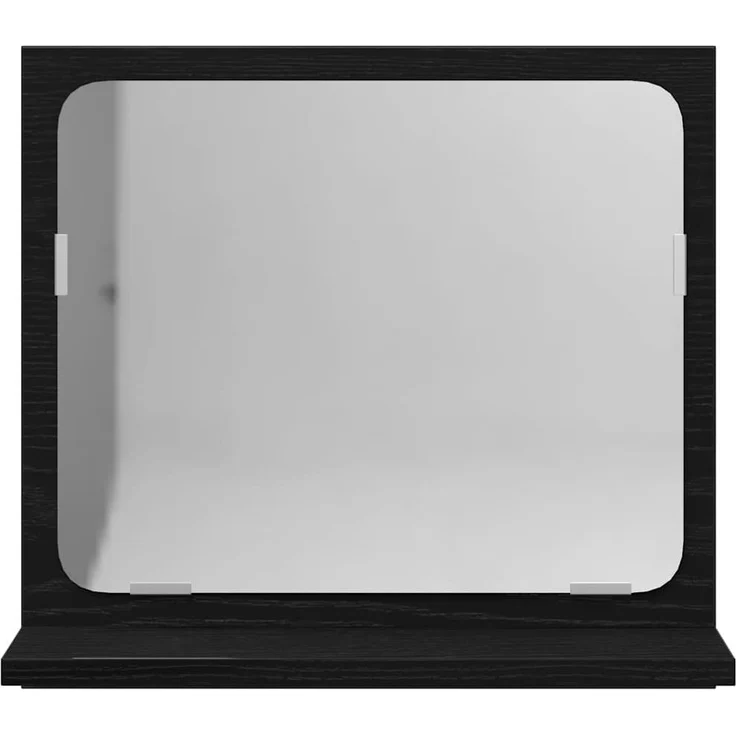 vidaXL Badspiegel Schwarz Eichen-Optik 40x10,5x37 cm Holzwerkstoff 862524 – Bild 4