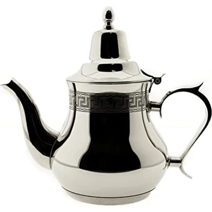cofi1453 Edelstahl Teekanne für Induktionsherd, 1 l, ergonomischer Griff, korrosionsbeständig