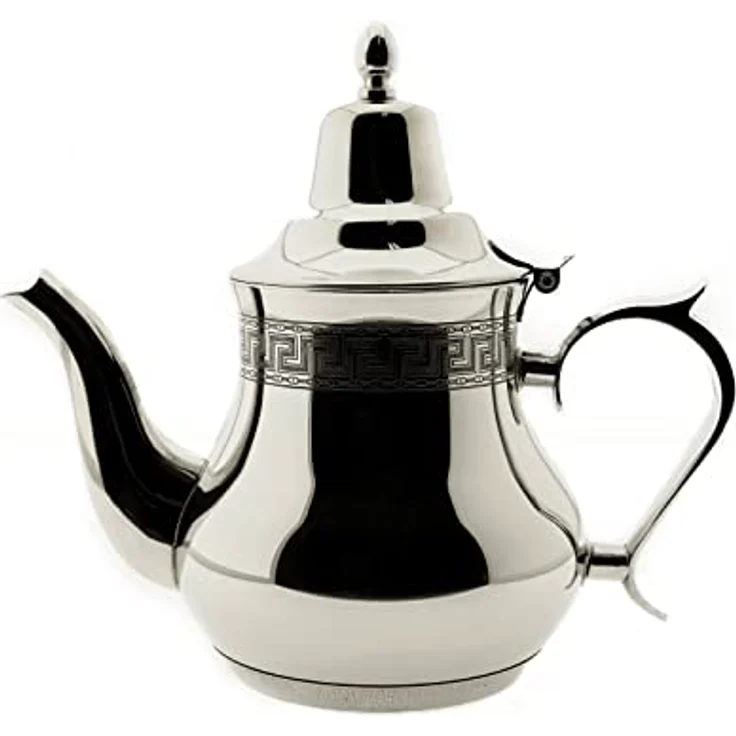 cofi1453 Edelstahl Teekanne für Induktionsherd, 1 l, ergonomischer Griff, korrosionsbeständig – Bild 1