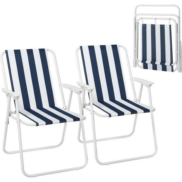 Woltu Campingstuhl (2 St), Angelstuhl Ultraleichter, mit Armlehnen, klappbar – Bild 4