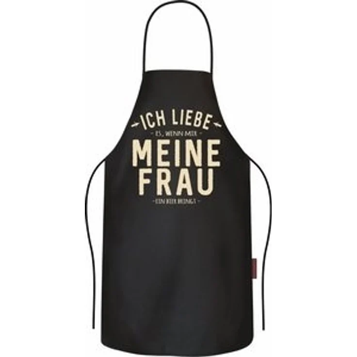 RAHMENLOS® Grillschürze Kochschürze als Geschenk für Ehemänner - Ich liebe meine Frau (Bier) – Bild 5