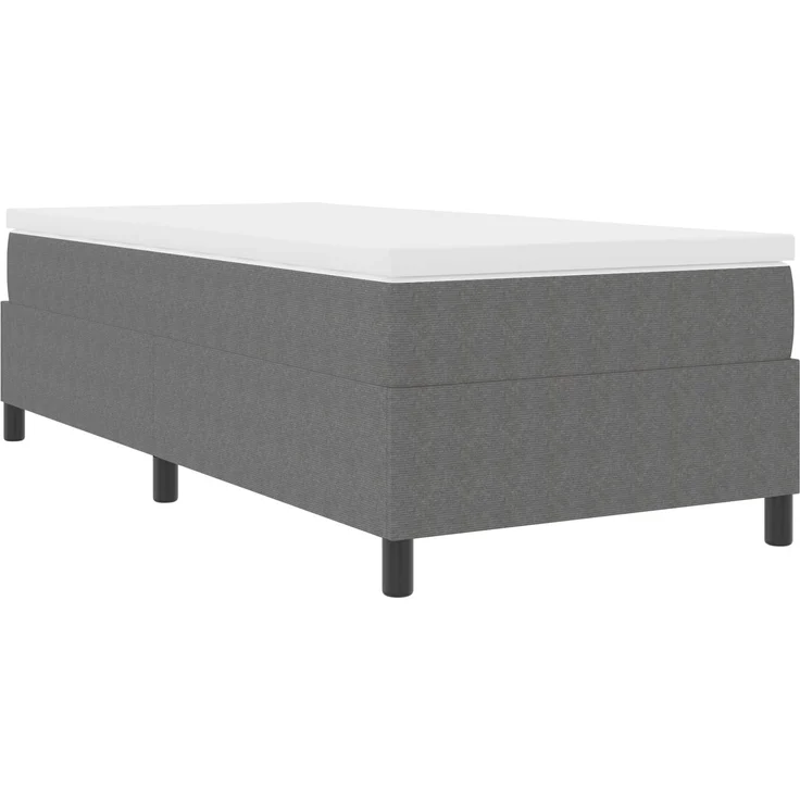 vidaXL Plattformbettgestell Hellgrau 100 x 200 cm Cordstoff 3337392 – Bild 4