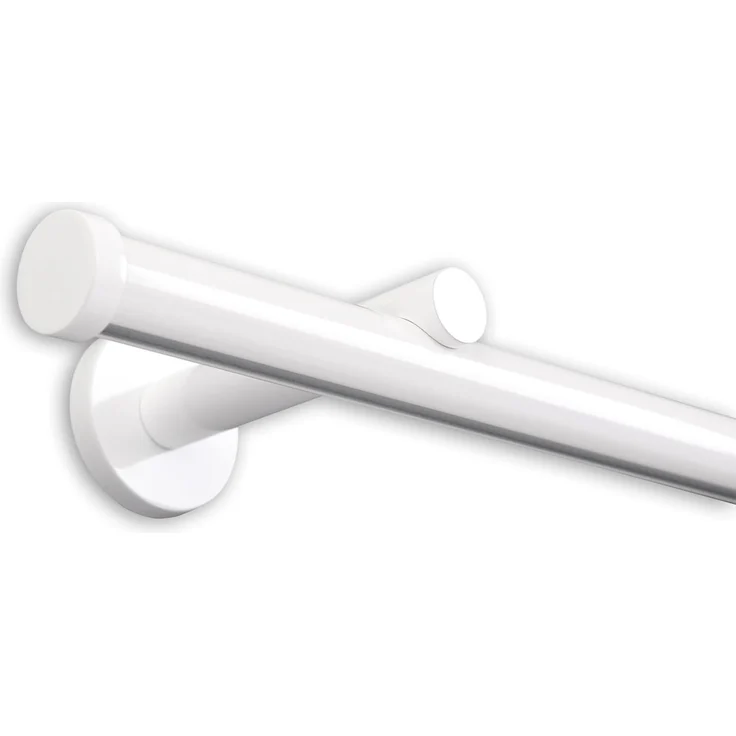 Deco-Raum® Gardinenschiene Innenlauf Weiß Modern | Länge: 450cm | Material: Aluminium | Farbe: Weiß – Bild 1