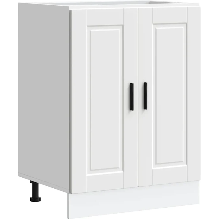 Küchenunterschrank THEO Weiß 60x46x81,5 cm | Küche Unterschrank mit Türen – Bild 2