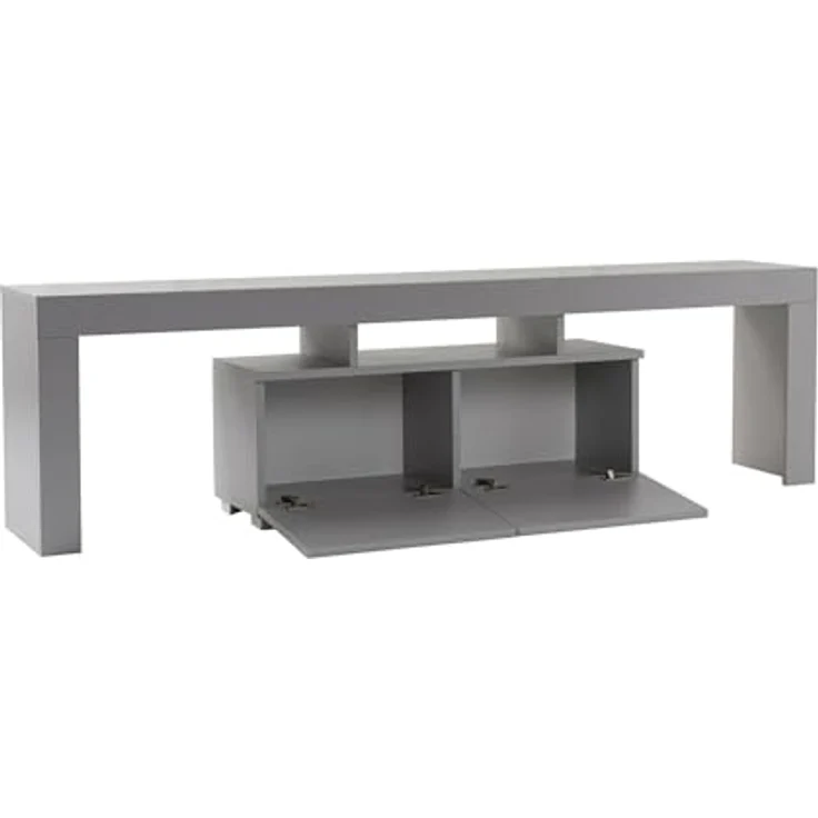 Dmora TV-Schrank Govone 180x31,3x50h cm Grau 2 Böden, 2 Türen – Bild 7