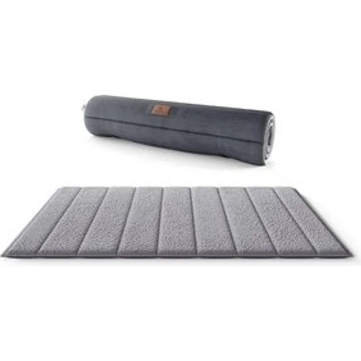 Knuffelwuff Hundematte Reisematte Linea Travel, Kuscheliges Velours mit Teddybezug – Bild 6
