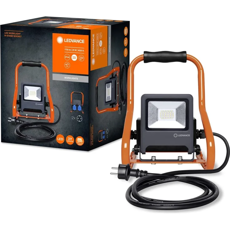 LEDVANCE WORKLIGHTS R-STAND SOCKET (GEN 2) 20 W 4000 K