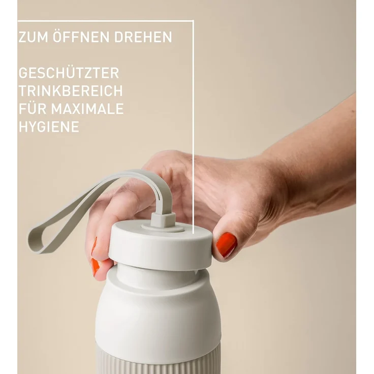 Emsa Isolierflasche beYou Twist, mit integriertem Sieb und Trageband, 100% dicht, spülmaschinengeeignet – Bild 2