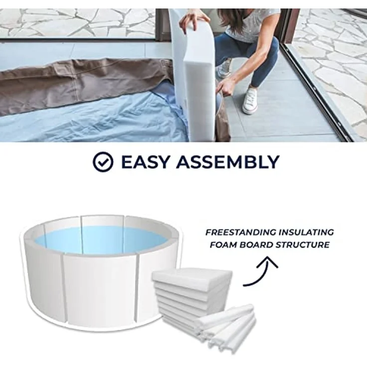 NetSpa 'Octopus' Outdoor-Whirlpool, halbstarr, achteckig, für 4-6 Personen, inkl. 5-teiliger Umrandung – Bild 7
