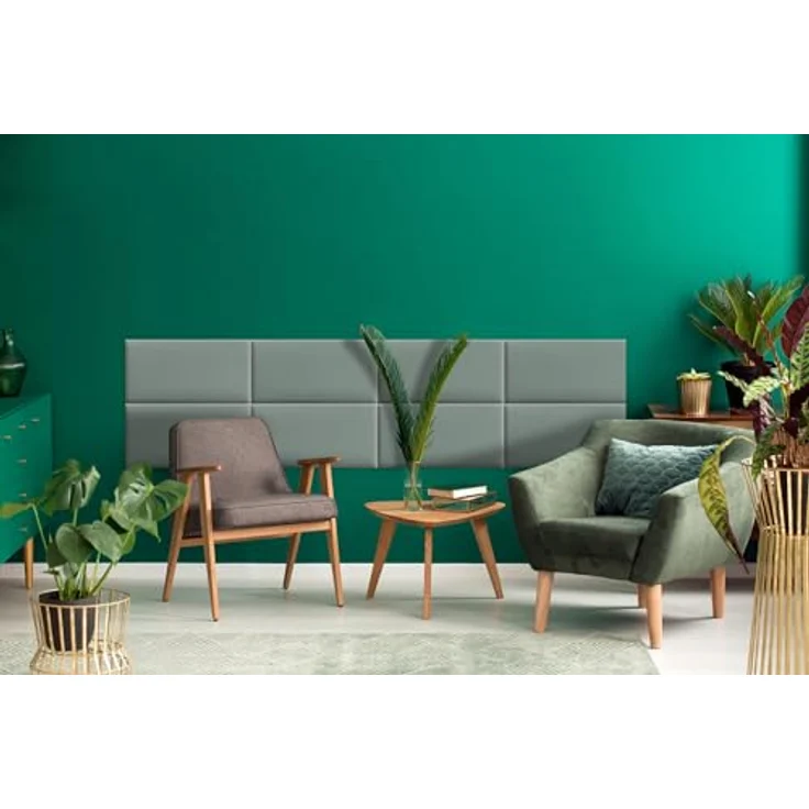 DecoNest Wandkissen, Wandpolsterung, Wanddekoration, Bettkopfteil, 3D-gepolstertes Wandpaneel 70 x 30 cm Mintfarben – Bild 5