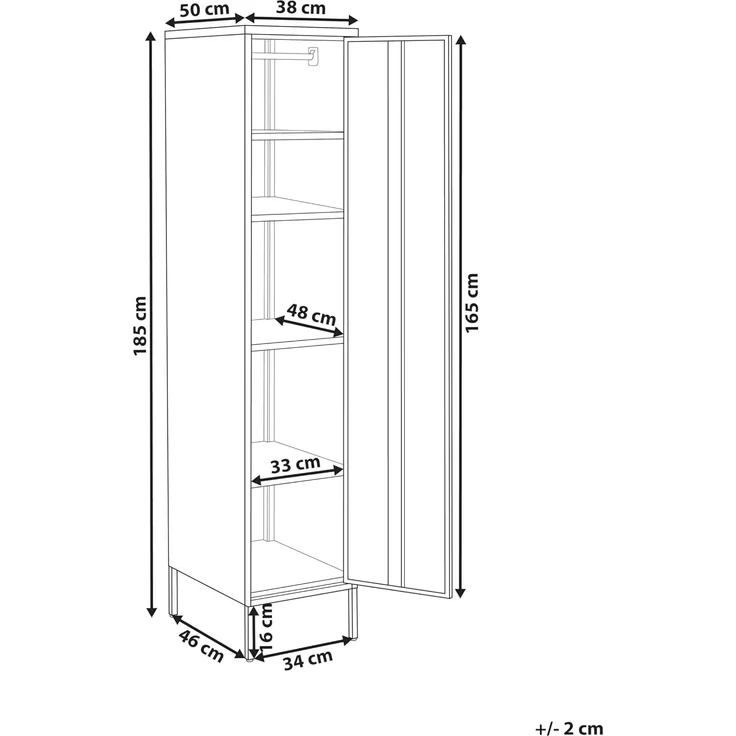 Büroschrank FROME Metall Weiß – Bild 3