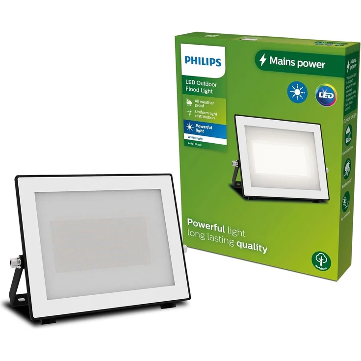 Philips Wandleuchten Lois 50 W Wandbeleuchtung für den Außenbereich Schwarz Metall IP65 Garten Terrasse I