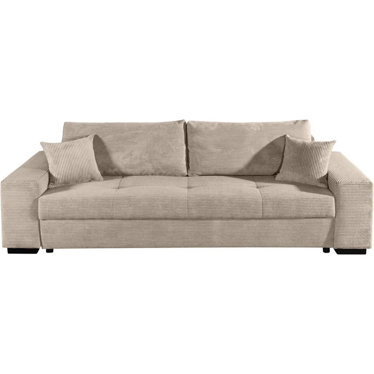 COLLECTION AB Schlafsofa Kreta, B: 248 cm, Liegefl. 137x195 cm, Bettfunktion, Bettkasten & 2 Zierkissen, optional mit Topper – Bild 2