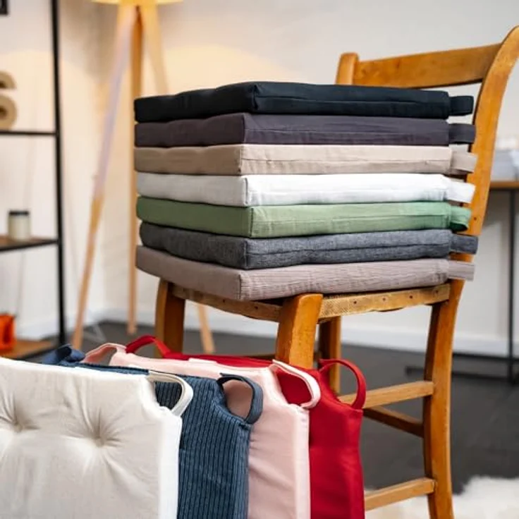 sleepling Stuhlkissen Sitzkissen, für Indoor und Outdoor, mit Klettverschluss, langlebig und abriebfest – Bild 5