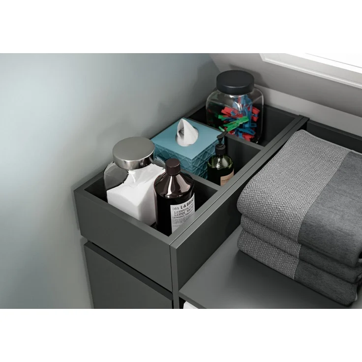 Waschmaschinenumbau Set Flexy in grau 190 x 101 cm – Bild 4