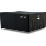 Awnic Gartenmöbel Abdeckung wasserdicht mit Haken Winterfest, 420D Oxford mit AlicanTex wetterfeste Technologie, Winddicht Anti-UV Gartentisch Abdeckplane, rechteckig Schwarz (210 * 120 * 71cm)