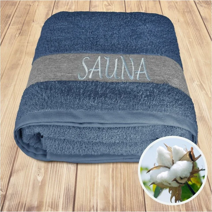 Lashuma Saunatuch XXL Handtuch Lima, (1-St), Premium Frottee Badetuch - Saunahandtuch 100x200 für Damen & Herren – Bild 3