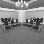 Raburg Stapelstuhl Bankettstuhl gepolstert & stapelbar, stabiler Metallrahmen, Vienna (Set), bis 150 kg belastbar, für Konferenz & Seminar