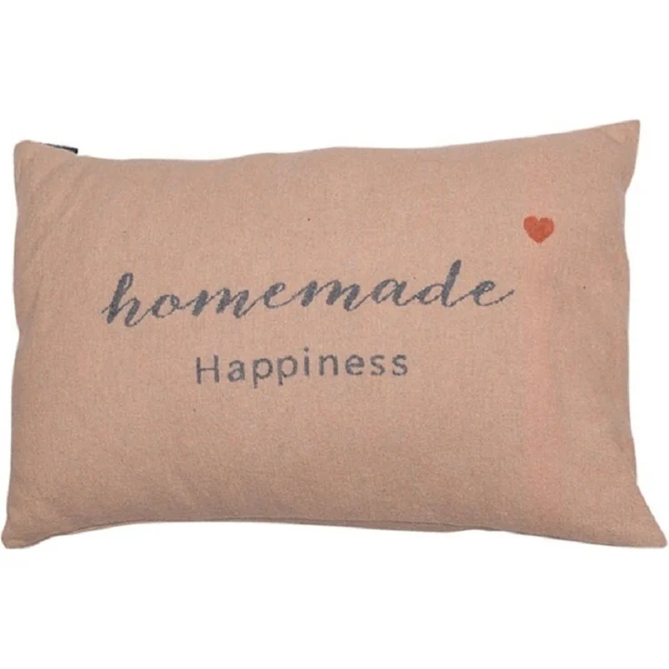 DAVID FUSSENEGGER Kissenhülle Silvretta 'homemade Happiness' 40 x 60 cm – Bild 1
