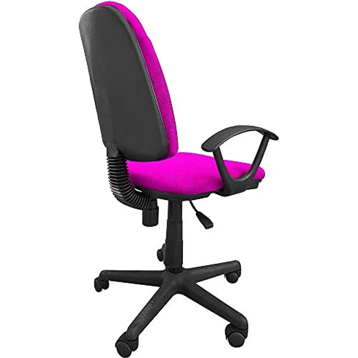 BAKAJI Stuhl, Schreibtisch, Präsidentschaftsbüro, aus atmungsaktivem Stoff und Struktur aus Polypropylen, 360 Grad, Richtung, verstellbare Höhe (Rosa) – Bild 8