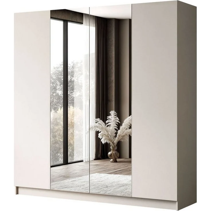 Lookway Kleiderschrank AUREL 4D KASCHMIR Drehtürenschrank mit Spiegel – Bild 5