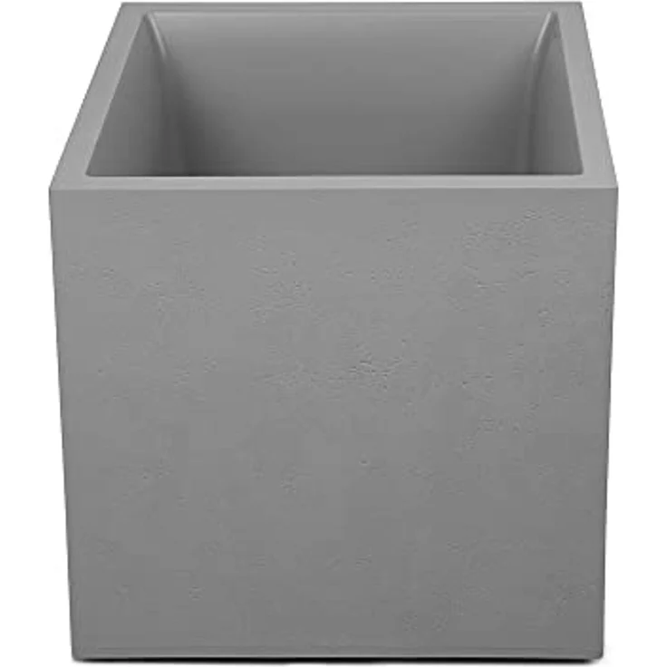 ONDIS24 Blumenkasten Ondis24 Pflanzkübel Vulkan Pierre 50 (1 St), 50x50x50 cm, in Vulkanstein/Basalt-Optik mit Wasserspeicher – Bild 5
