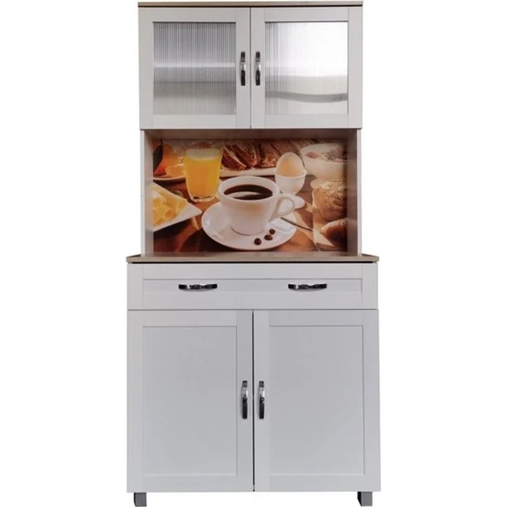 HTI-Living Hochschrank Küchenbuffet 1 Schublade Blanca Bistro (Stück, 1-St, 1x Schrank Blanca, ohne Dekoration) Küchenschrank Hochschrank – Bild 4