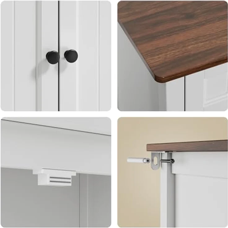 Bealife Küchen-Sideboard, Buffet-Schrank mit 2 Schubladen und 2 Türen, Küchenschrank mit Arbeitsplatte für Wohnzimmer, Esszimmer und Küche – Bild 8