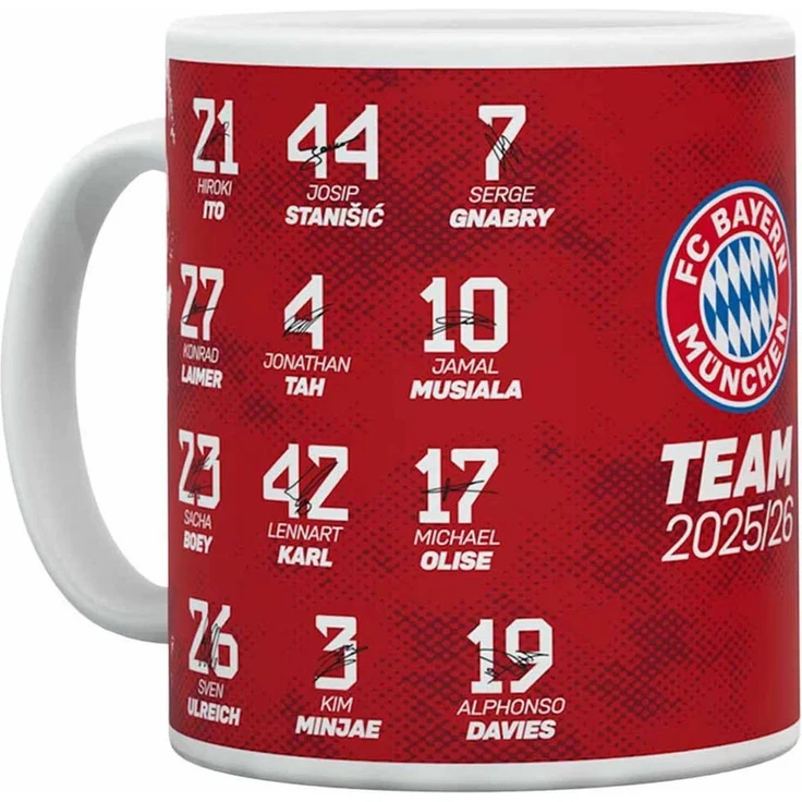 FC Bayern München Tasse FC Bayern München I Tasse Signature 2025-26I Rot, Keramik – Bild 2