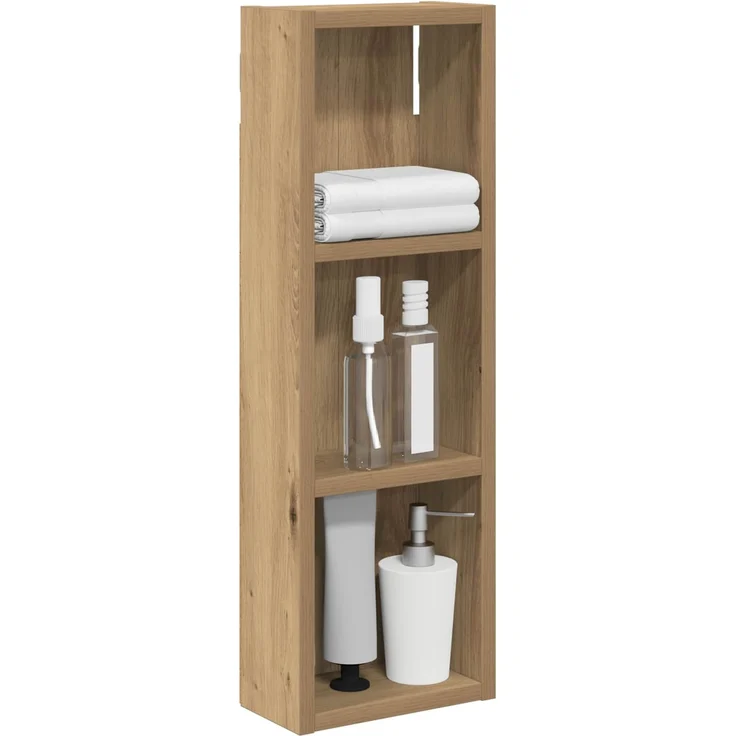 vidaXL Badezimmer-Wandschrank Kunsthandwerk Eiche 20 x 10 x 60,5 cm 889294 – Bild 3