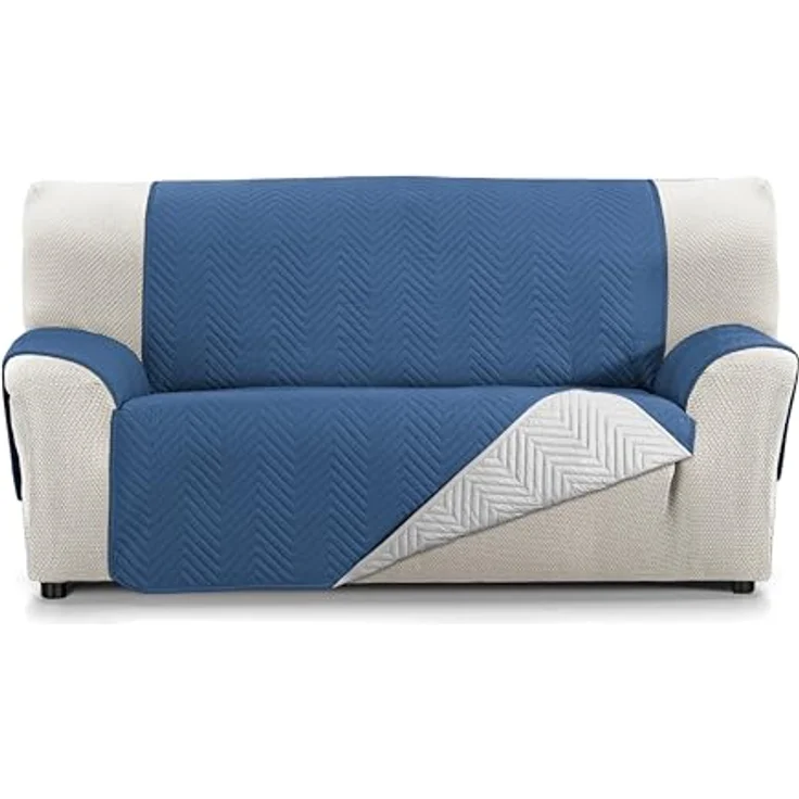 Martina Home Milano 4-Sitzer XL gepolsterter Sofabezug – Grau/Blau – Bild 1