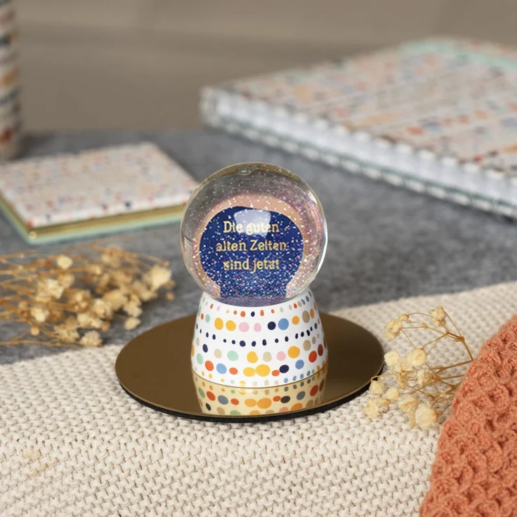 Traumkugel Glitzerkugel Schneekugel Geschenk Sheepworld ZEITEN 74842 – Bild 2