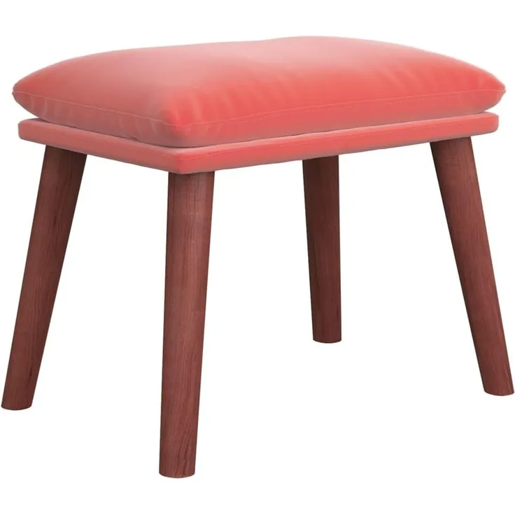 vidaXL Fußhocker Rosa 45 x 29,5 x 39 cm Samt [341472]