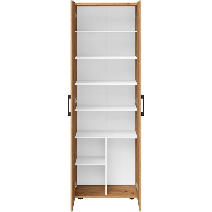 Bellamio 'Apol' Mehrzweckschrank, Eichenoptik, 176x33x60 cm, Aktenschrank mit 8 Ablagefächern – Bild 10