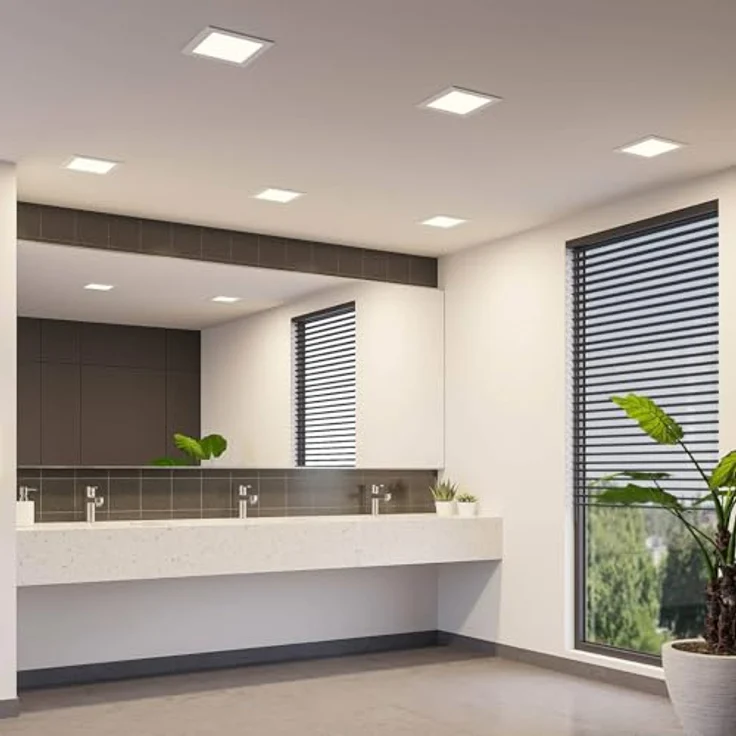 PRIOS LED Helina, moderne 1-flammige Badezimmerleuchte in Weiß, energieeffizient mit integriertem Leuchtmittel – Bild 3