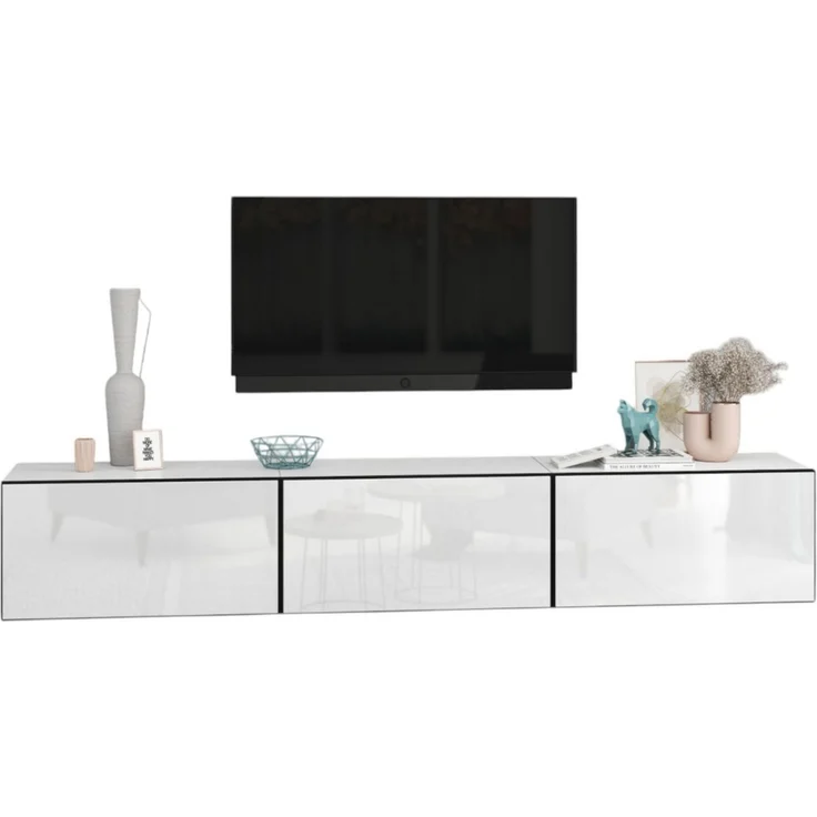 moebel-dich-auf Lowboard VARIANTO 4 (3 tlg, 228 cm breit, 3 St, TV-Schrank bestehend aus 3 Schränken mit Klappe), stehend und hängend – Bild 3