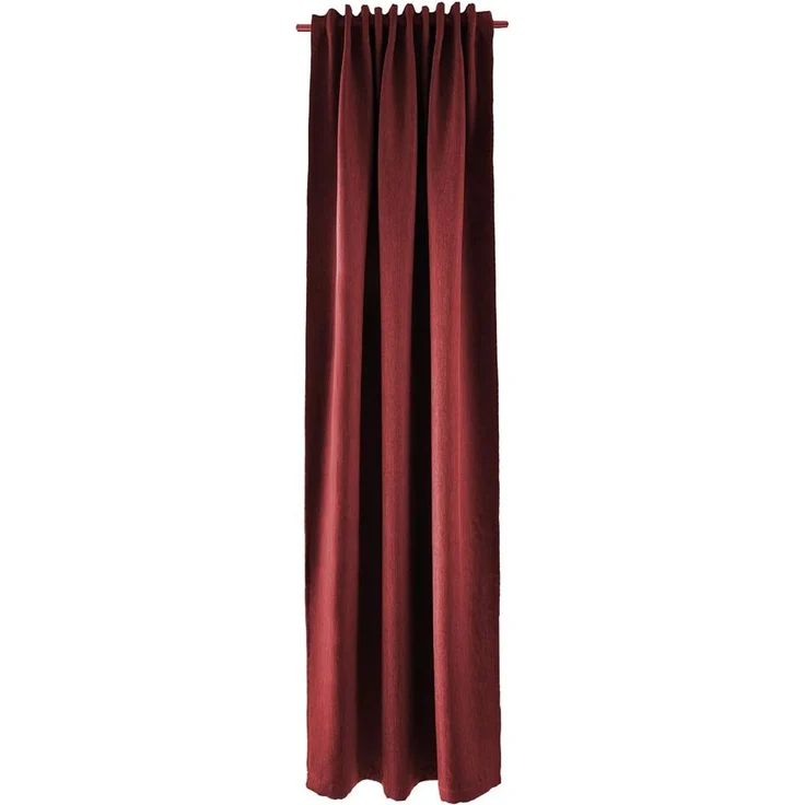 Homing Schlaufenschal Galdin 140x245 Vorhang Schlafzimmer verdunkelnd bordeaux – Bild 1