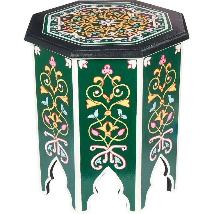 Marrakesch Orient & Mediterran Interior Beistelltisch Orientalischer Beistelltisch Gargar, Blumenhocker, Hocker, Handarbeit