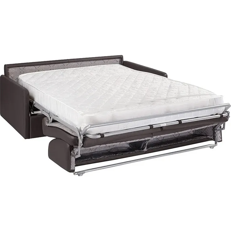 Vente-unique - CALIFE Sofa Kunstleder Schwarz - B 223 cm94 cm x H 85 cm x L 190 cm – Bild 2