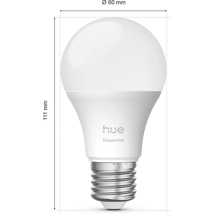 Philips Hue LED-Leuchtmittel Essential White & Color Ambiance smarte Lampe, E27, 1 St, Farbwechsler – Bild 2