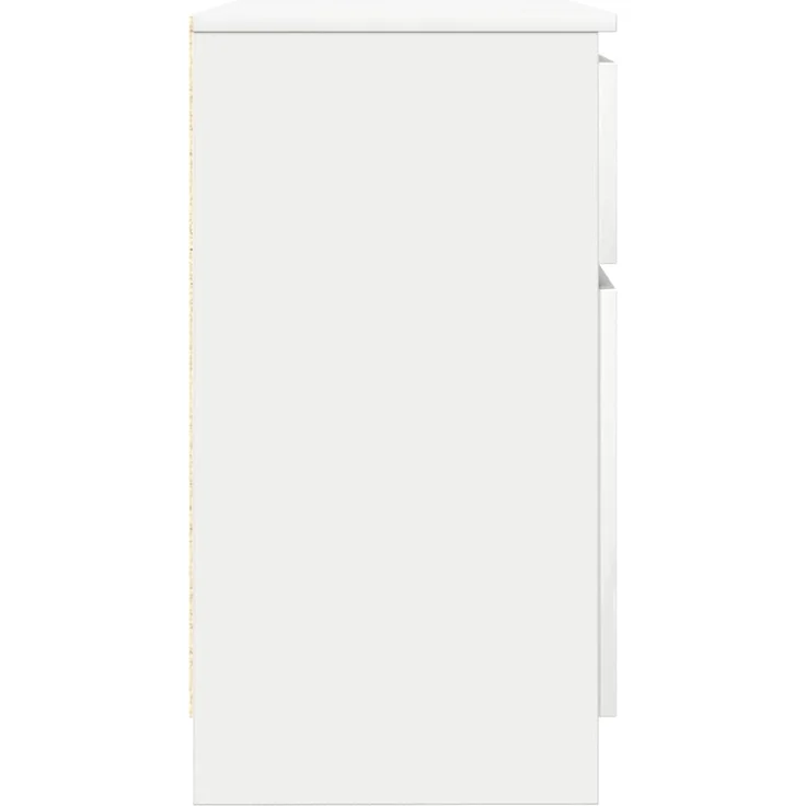 vidaXL Sideboard mit Schublade Weiß 71x35x65 cm Holzwerkstoff 861598 – Bild 6