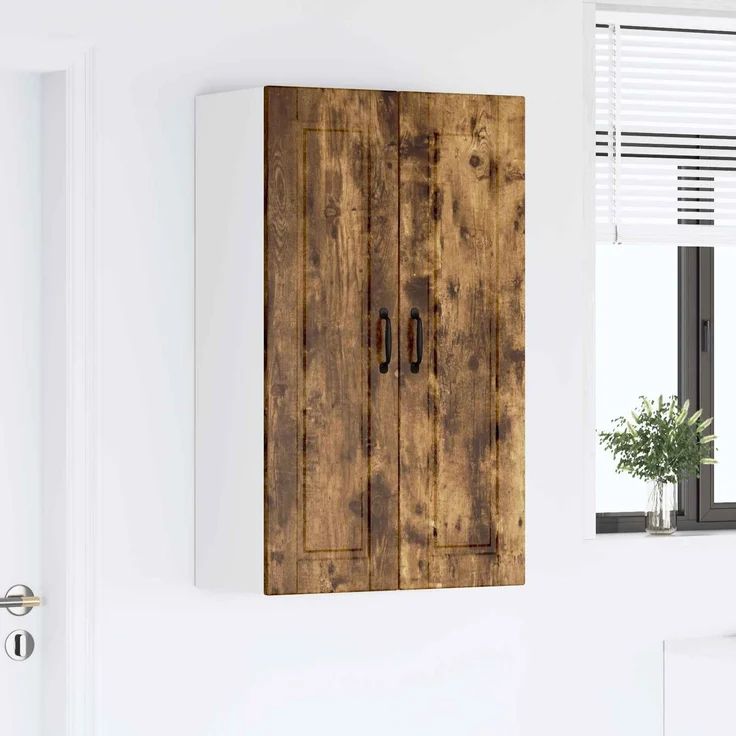 vidaXL Wandschrank PORTO Räuchereiche 60 x 31 x 100 cm Holzwerkstoff 885490 – Bild 4