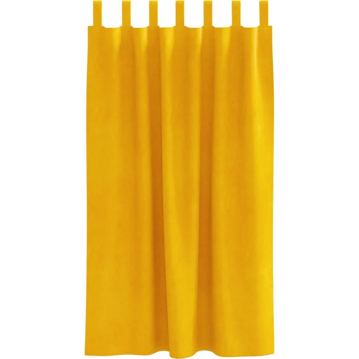 Verdunkelungsvorhänge 2 pcs | für Wohnzimmer & Schlafzimmer Senfgelb 140 x 175 cm Samt – Bild 5