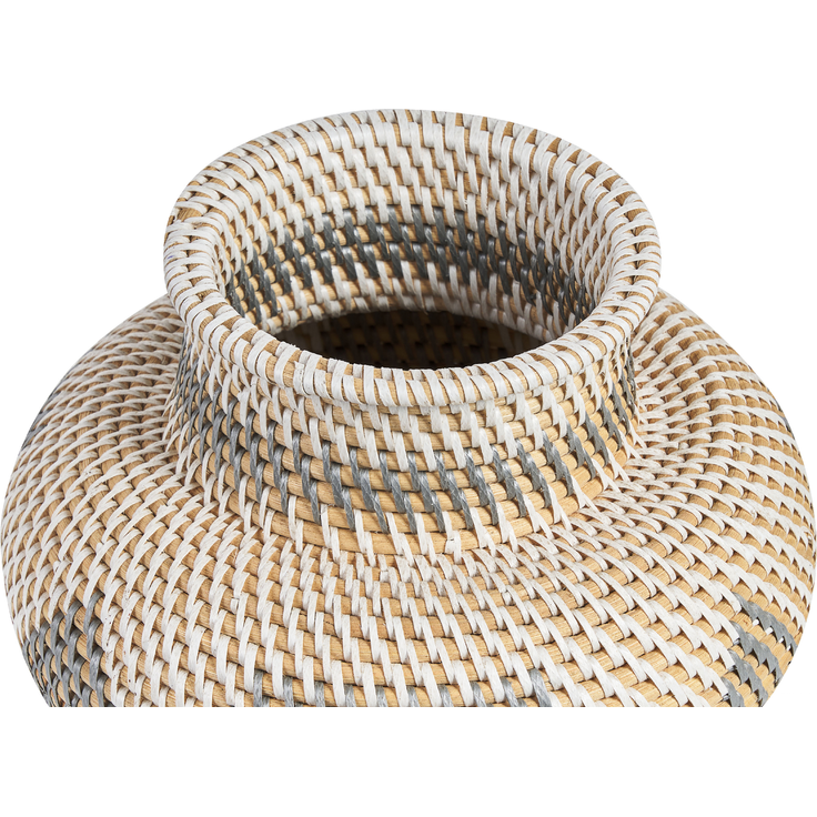 Dekovase ASAHAN 22 cm Rattan Naturfarben – Bild 5