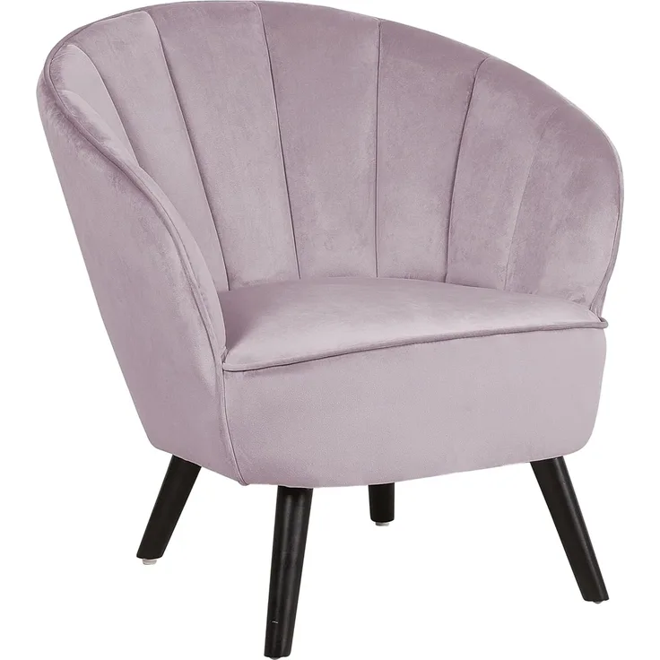 Sessel Samtstoff rosa DALA