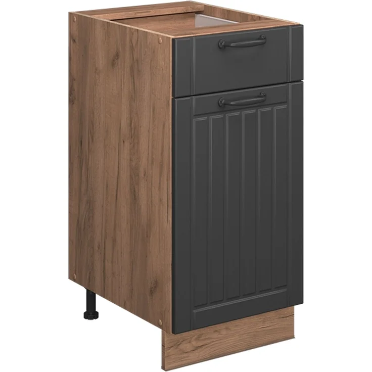 Küchenunterschrank Fame-Line Dunkelgrau 40 cm , AP Anthrazit Vicco – Bild 1