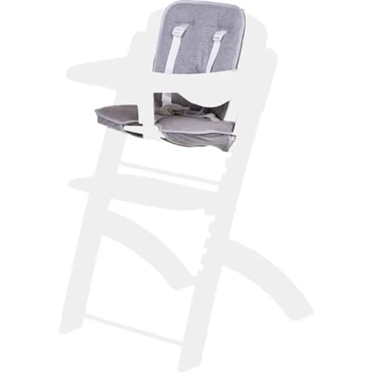CHILDHOME, Kissen für Hochstuhl Evosit Childhome, Jersey 100% Baumwolle Ökotex, Jersey grey – Bild 4