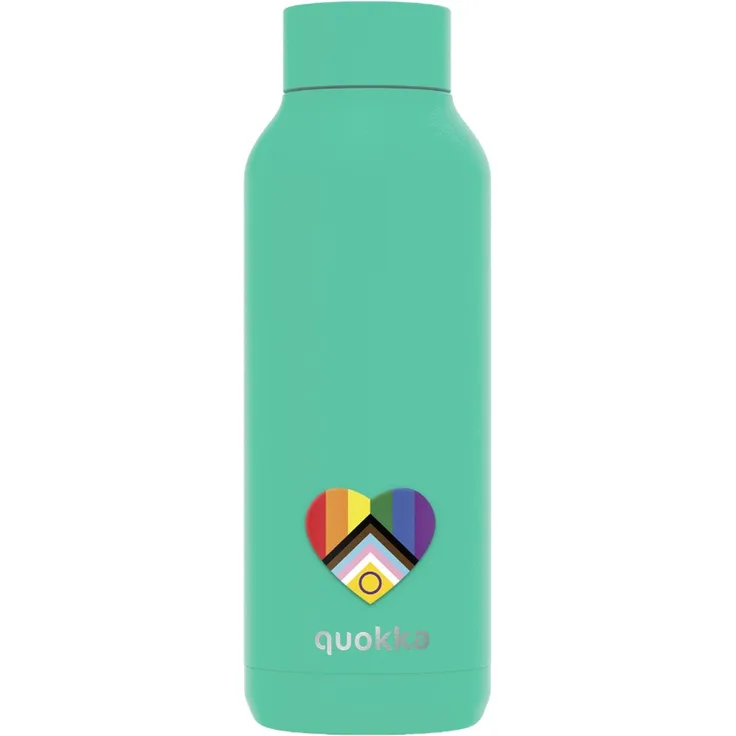Quokka Jade Green Thermo Trinkflasche aus Edelstahl 510 ml Isolierflasche mit Trageschlaufe