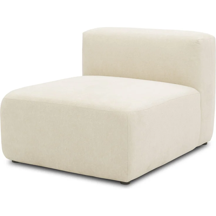 DOMO. collection Sessel 800013, Polstersessel, rechteckig, gepolsterte Rückenlehne, Modul-Element, Sitzelement, Polstergarnitur, 85 x 108 x 69 (BxTxH), natur – Bild 2